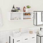 vidaXL Armoire murale de bain blanc 100x25x30 cm bois d'ingénierie