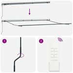 vidaXL Auvent rétractable automatique marron 400x300 cm