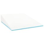 vidaXL Coussin en coin Uni Blanc 69 x 64 x 19 cm