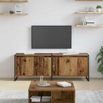 vidaXL Meuble TV Bois Ancien 140 x 36 x 49.5 cm Bois d'ingénierie