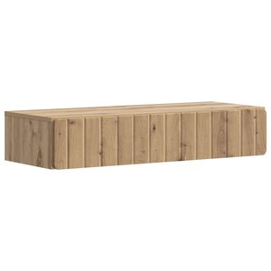 vidaXL Table d'appoint murale Chêne artisanal 87 5 x 34 5 x 17 cm