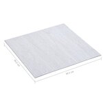 vidaXL Dalles de plancher autoadhésives 5 11 m² PVC blanc