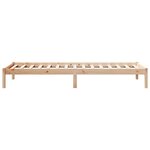 vidaXL Cadre de lit extra long sans matelas 100x220 cm bois massif pin