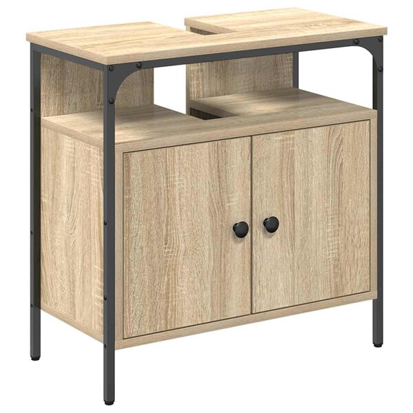 vidaXL Vanité Murale Chêne Clair Bois d'Ingénierie 60 x 30 x 60 cm