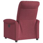 vidaXL Fauteuil inclinable électrique Rouge bordeaux Tissu