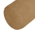 vidaXL Coussins d'accent 2 Pièces Marron Ø 25 x 70 cm