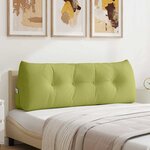 vidaXL Coussin de Dos Vert clair 140 x 24 x 50 cm tissu