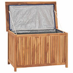 vidaXL Boîte de rangement de jardin 90x50x58 cm Bois de teck solide