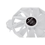 CORSAIR Ventilateur SP Series - White SP140 RGB ELITE - Diametre 140mm - LED RGB - Fan with AirGuide - Single Pack (CO-9050138-WW)