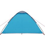 vidaXL Tente de camping à dôme 4 personnes bleu imperméable