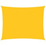 vidaXL Voile de parasol tissu oxford rectangulaire 2x3 5 m jaune