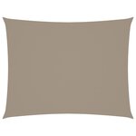 vidaXL Voile de parasol tissu oxford rectangulaire 6x8 m taupe