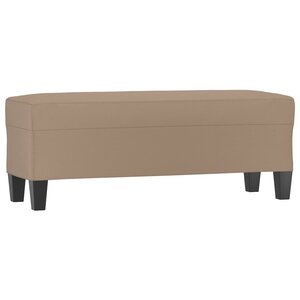 Banc banquette 100 x 35 x 41 cm synthétique beige 02_0010562