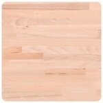 vidaXL Dessus de table 40x40x1 5 cm carré bois massif de hêtre