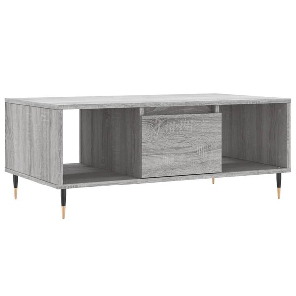 vidaXL Table basse Sonoma gris 90x50x36 5 cm Bois d'ingénierie