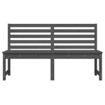vidaXL Banc de jardin gris 157 5 cm bois massif de pin