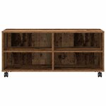 vidaXL Meuble TV Marron 90 x 35 x 40 5 cm Bois d'ingénierie