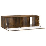 vidaXL Meuble TV mural Chêne fumé 98 x 41 x 30 cm Bois d'ingénierie