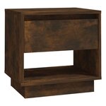 vidaXL Tables de chevet 2 Pièces Chêne fumé 45x34x44 cm Bois d'ingénierie