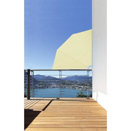 IDEALGARDEN Rideau de balcon amovible - 1,5 x 1,5 m - Beige