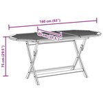 vidaXL Ensemble à manger d'extérieur 7 Pièces Bois d'acacia solide