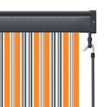 vidaXL Store roulant d'extérieur 160x250 cm Jaune et bleu