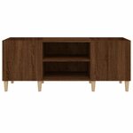 vidaXL Armoire à disques chêne marron 121x38x48 cm bois d'ingénierie