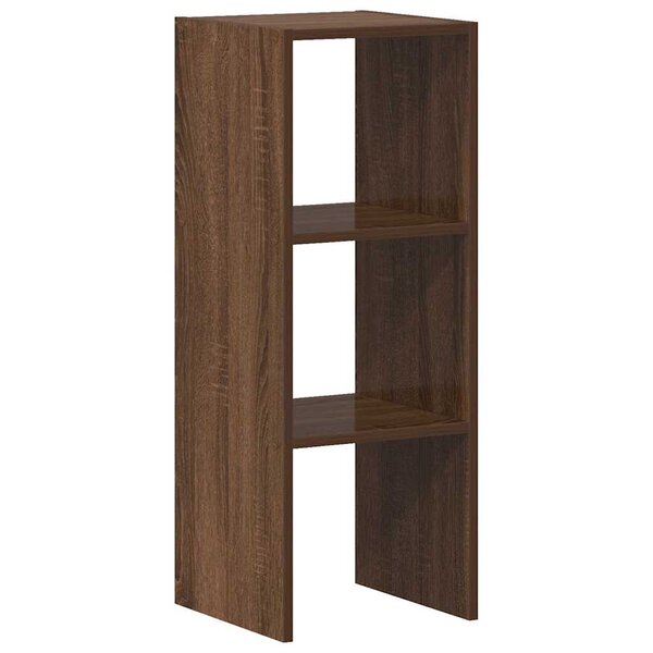 vidaXL Bibliothèque empilable chêne marron 30x30x80 cm bois ingénierie