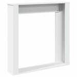 VidaXL Cadre de cheminée blanc 100x20x100 cm bois d'ingénierie