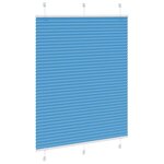 vidaXL Store plissé bleu 110x150 cm largeur du tissu 109 4cm polyester
