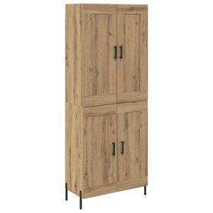 vidaXL Haut Armoire 2 Pièces Chêne artisanal Bois d'ingénierie