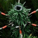 vidaXL Sapin de Noël artificiel à charnières avec neige floquée 240 cm
