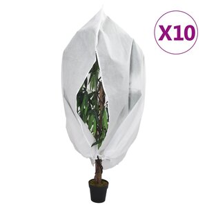 vidaXL Housses de protection pour plantes avec fermeture éclair 10 Pièces