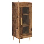 vidaXL Haut Armoire 2 Pièces Bois Ancien Bois d'ingénierie