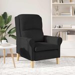 vidaXL fauteuil Noir 76 x 94 x 102 cm tissu