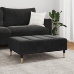vidaXL Repose-pied noir 77x55x31 cm velours