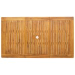 vidaXL Ensemble de salle à manger pour jardin 7 Pièces Marron