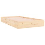 vidaXL Cadre de lit bois massif 90x200 cm