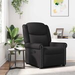 vidaXL Fauteuil inclinable Marron brillant Similicuir