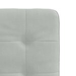 vidaXL Chaises à manger lot de 4 Gris clair Velours