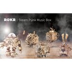 Robotime kit de maquette de boîte à musique steampunk bunny