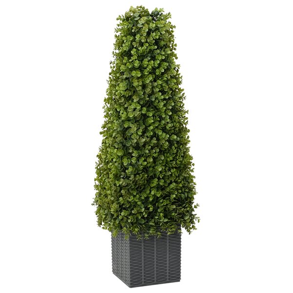 Plante artificielle Eucalyptus avec pot 27x27x90 cm Vert