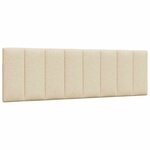 vidaXL Lit avec matelas crème 160x200 cm tissu