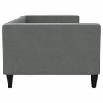 vidaXL Lit de repos sans matelas gris foncé 90x190 cm tissu