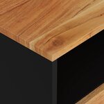 vidaXL Table de chevet 50x33x62cm Bois d'acacia solide et d'ingénierie