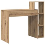 vidaXL Bureau Chêne artisanal 100 x 40 x 90 cm Bois d'ingénierie