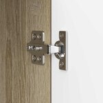 vidaXL Meuble TV Chêne Sonoma 102 x 34 5 x 50 cm Bois d'ingénierie