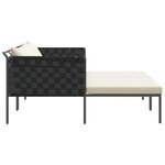 vidaXL Transat avec coussin Anthracite 115 x 153 x 69.5cm Acier