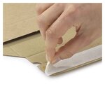Pochette-boîte carton micro-cannelé rigide brune à fermeture adhésive raja 40x33 cm (lot de 100)