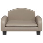 vidaXL Canapé pour enfants cappuccino 50x40x30 cm similicuir